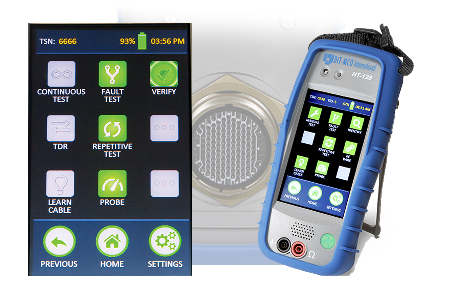 dit-mco model HT 128 handheld wire analyzer