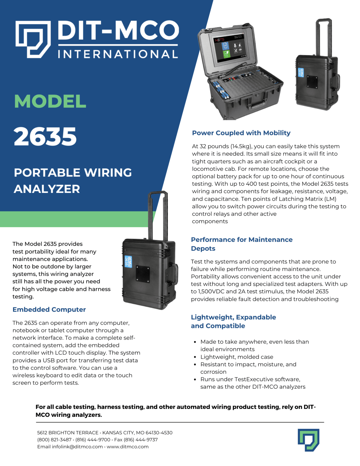 Specifications - DIT-MCO